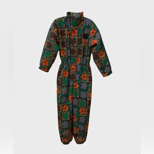 Quiksilver / Y2K vintage ski snowsuit floral print retro youth